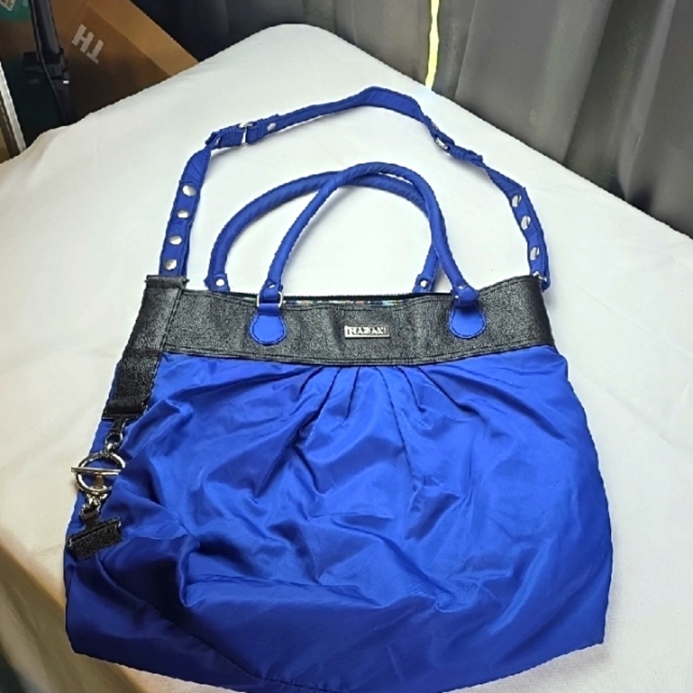 Hadaki Women's Oversized Purse Crossbody Bag Handles/Strap Adjustable Snaps EUC